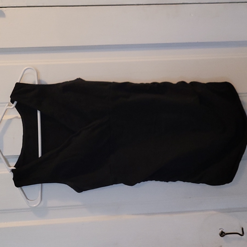 Black maternity tank